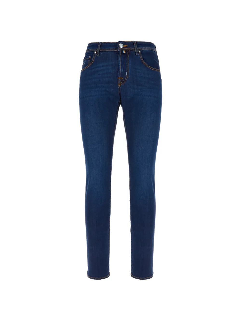 Jacob Cohën logo-patch jeans - Blu