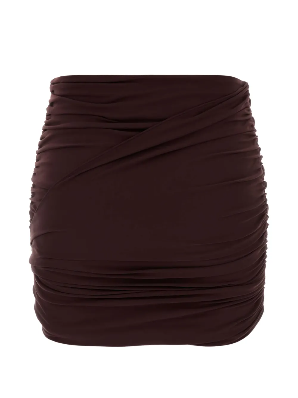 Magda Butrym Minigonna con ruches - Marrone