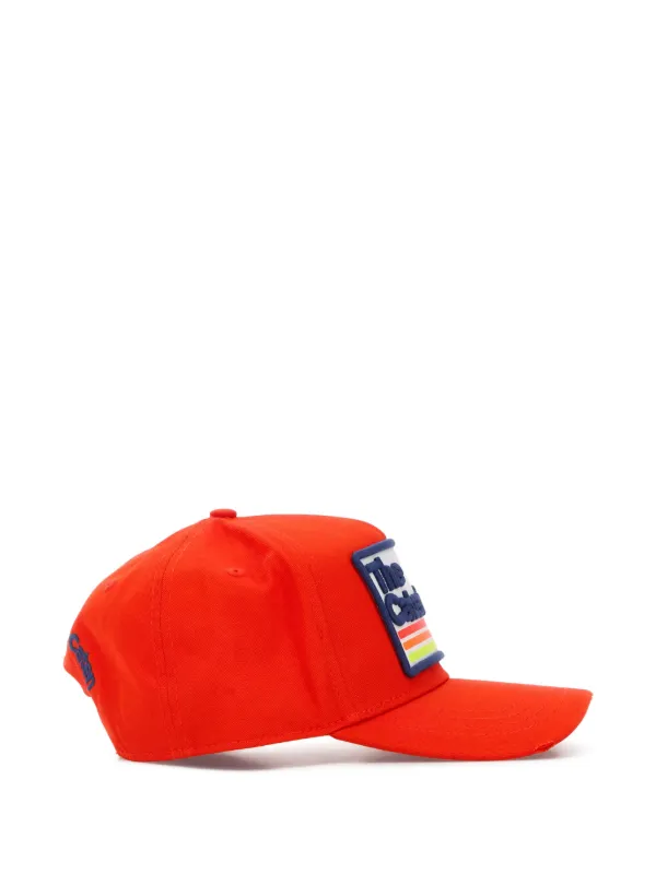 DSQUARED2 Dsquared2 Logo Patch Baseball Cap | Orange | FARFETCH