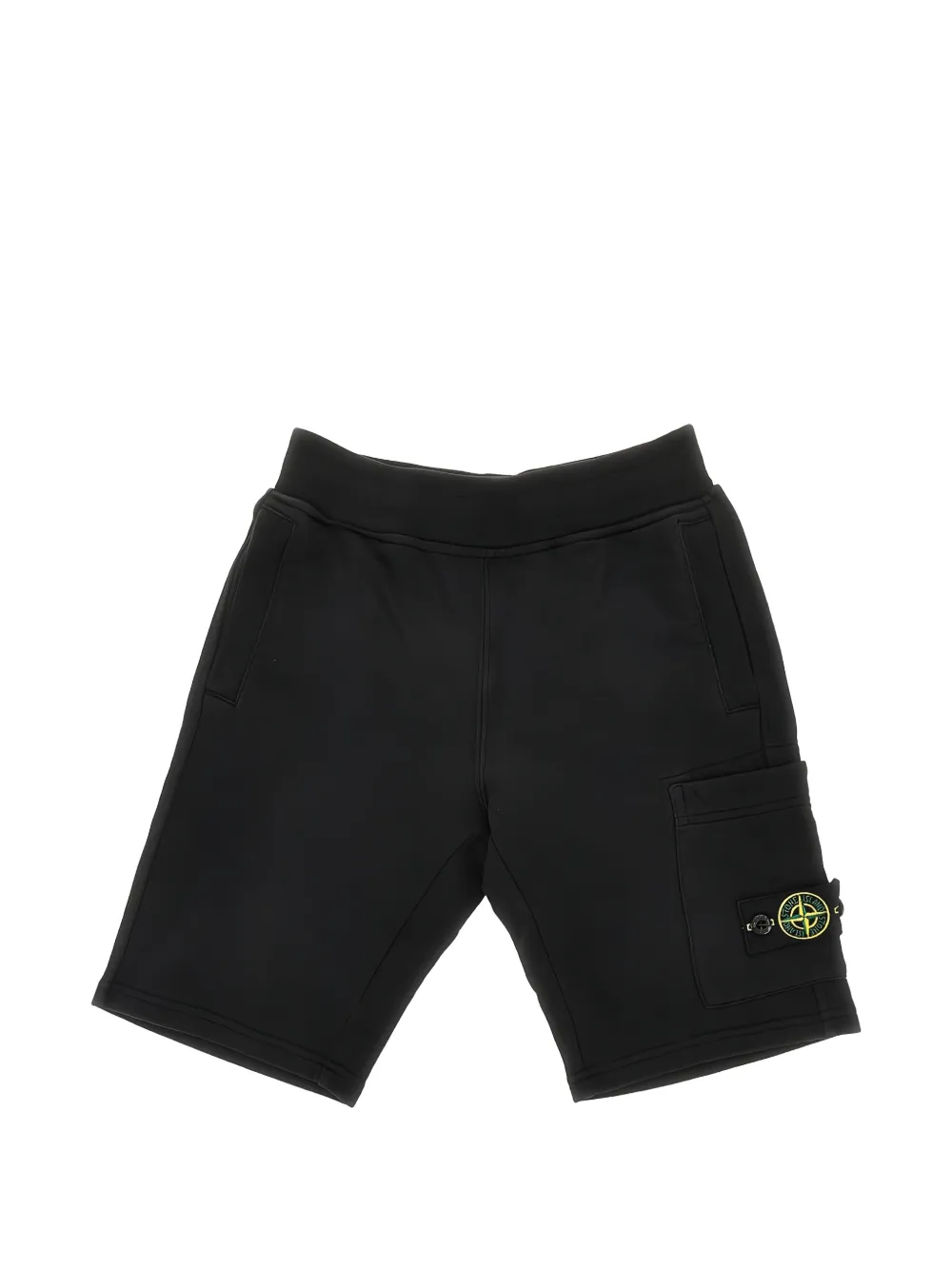 Stone Island Junior Compass-badge shorts - Nero