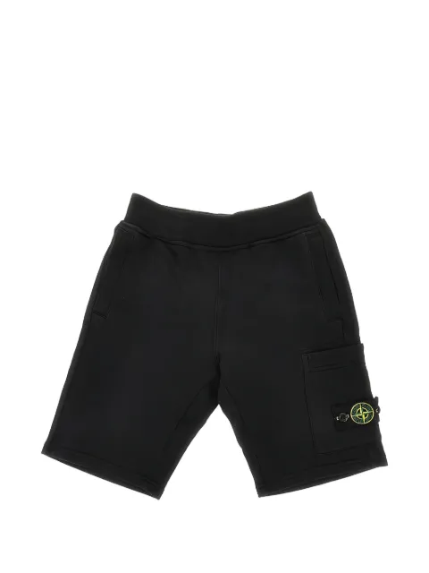 Stone Island Junior bermudas con distintivo Compass