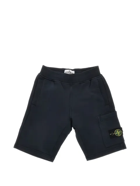 Stone Island Junior bermudas con distintivo Compass