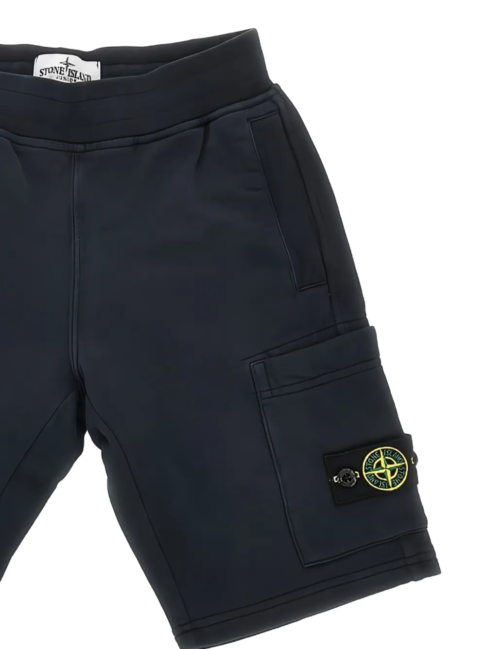 Stone Island Junior Shorts met Compass-logopatch Blauw