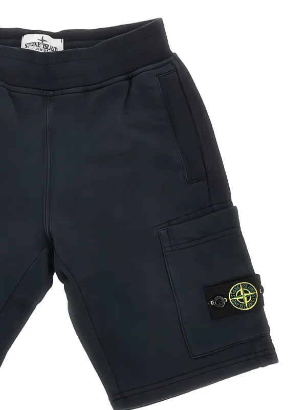 Stone Island Junior ショートパンツ | ブルー | FARFETCH JP