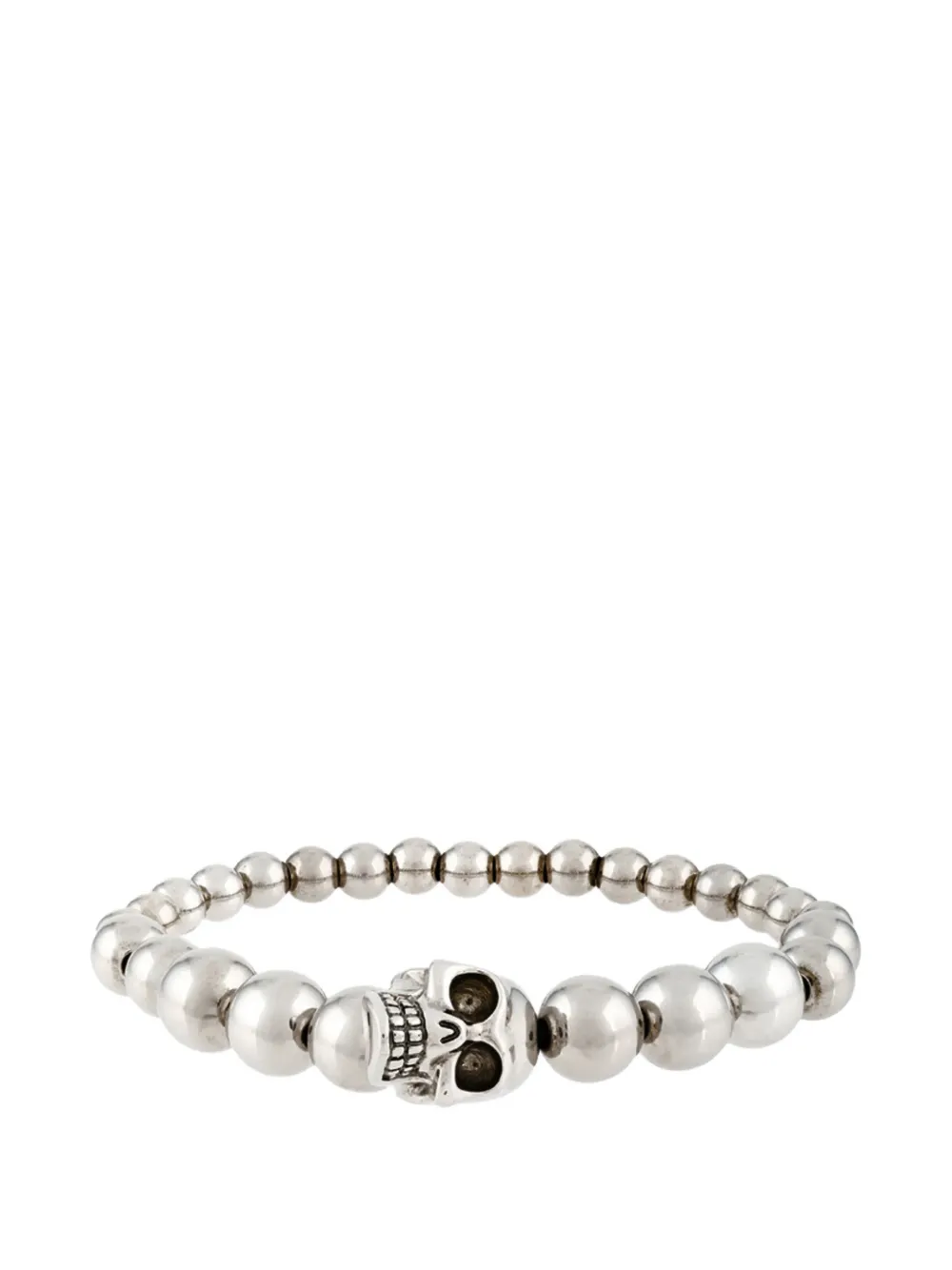 Alexander McQueen skull ball bracelet - Argento