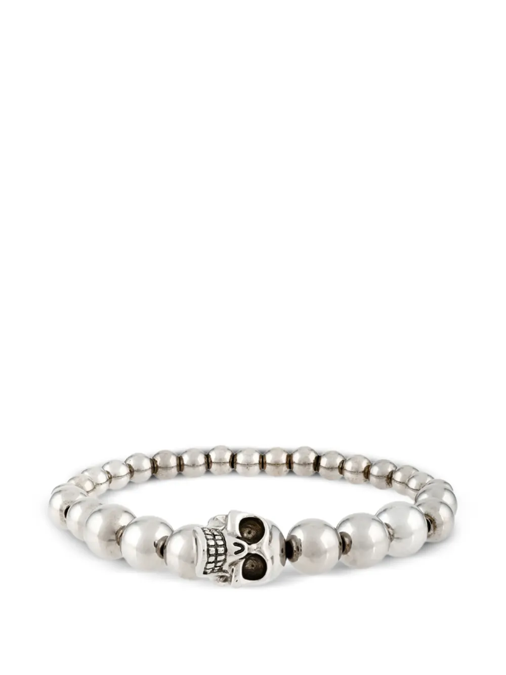 Alexander McQueen skull ball bracelet - Argento