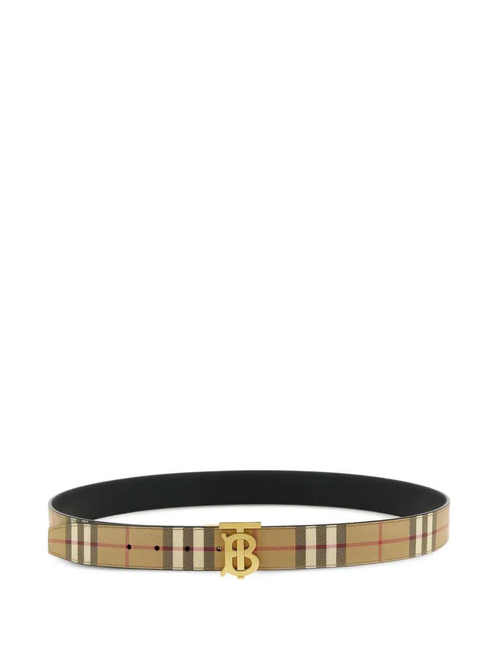 Burberry checked monogram reversible belt - Toni neutri
