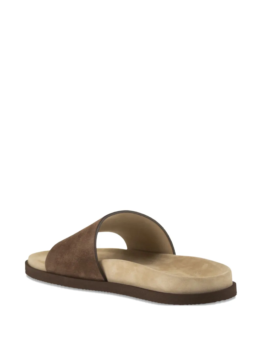 Brunello Cucinelli Sandalen met suède bandje Bruin