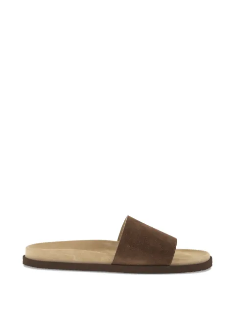 Brunello Cucinelli suede-strap flat sandals