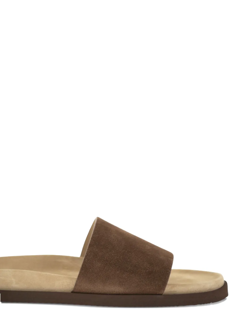 Brunello Cucinelli Sandalen met suède bandje Bruin