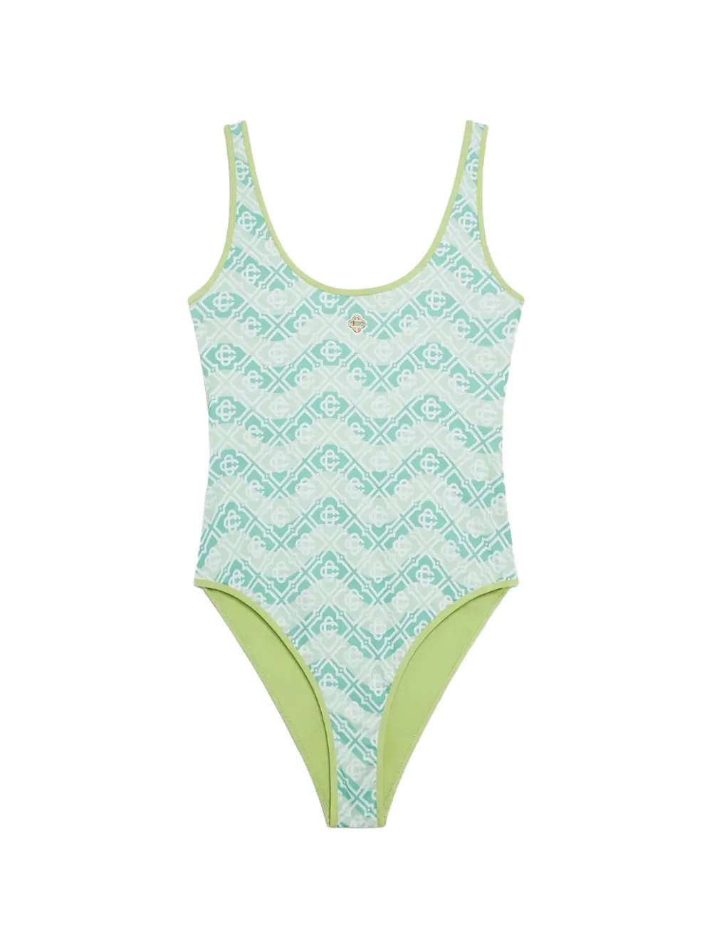 Casablanca monogram swimsuit - Verde