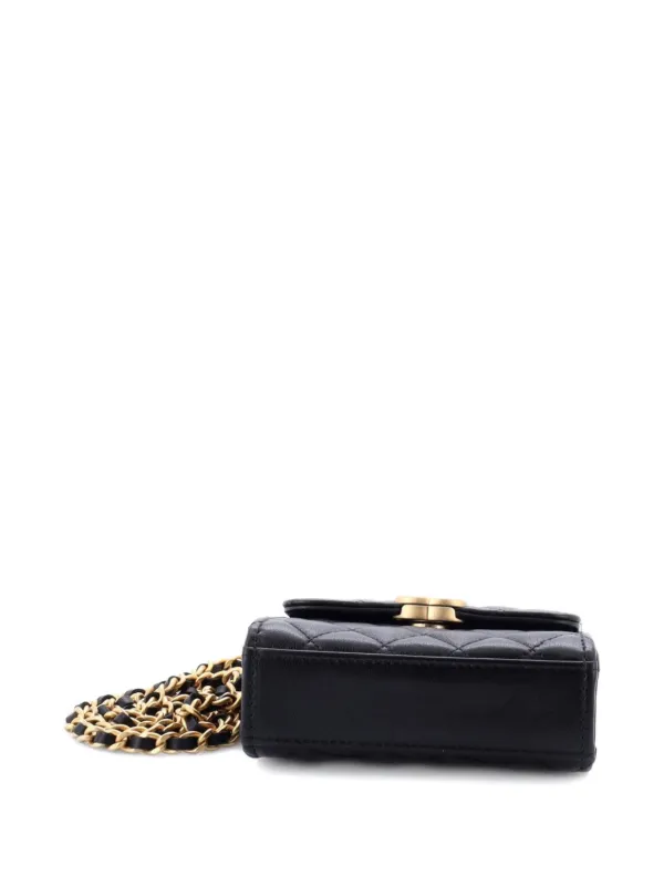 CHANEL Pre-Owned ココ エナメル トップハンドル フラップ バッグ