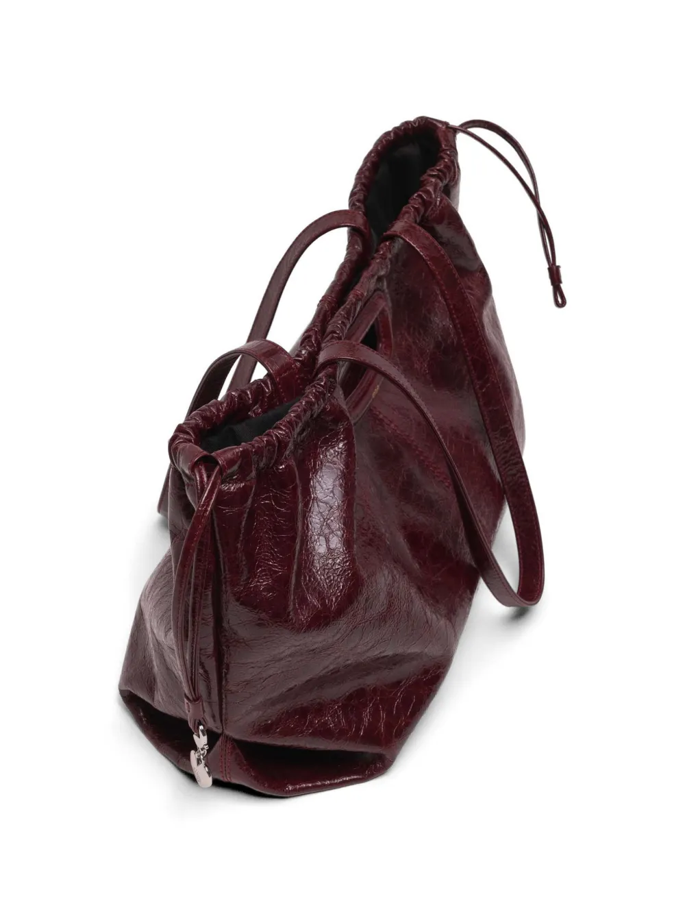 Maje M Tote leren shopper Rood
