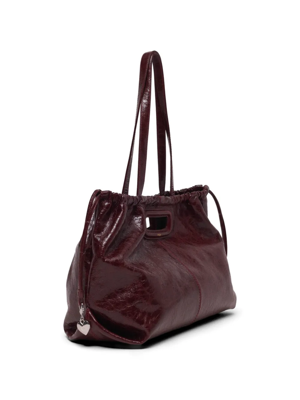 Maje M Tote leren shopper Rood