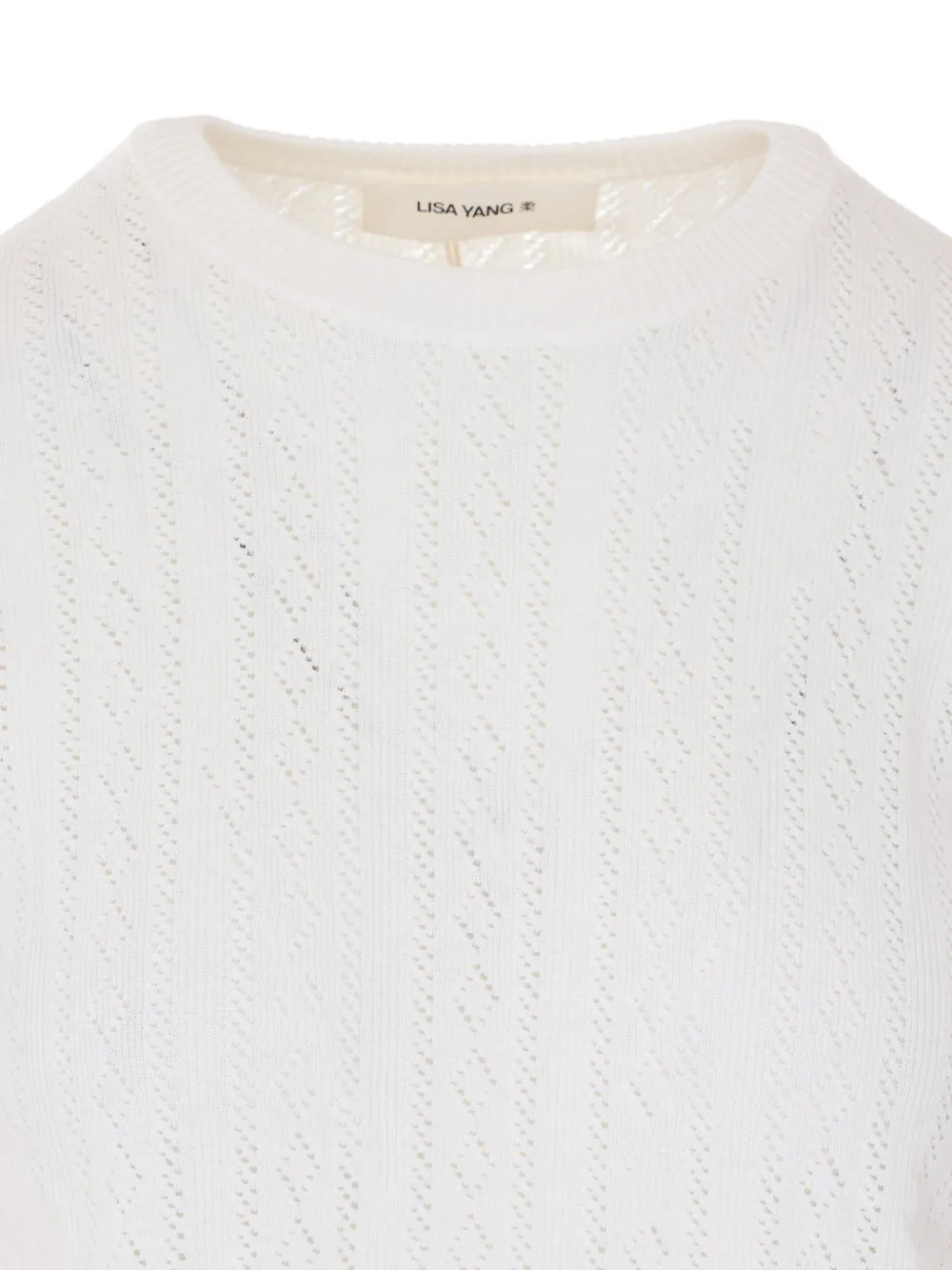 Crew-Neck Short-Sleeves Sweater