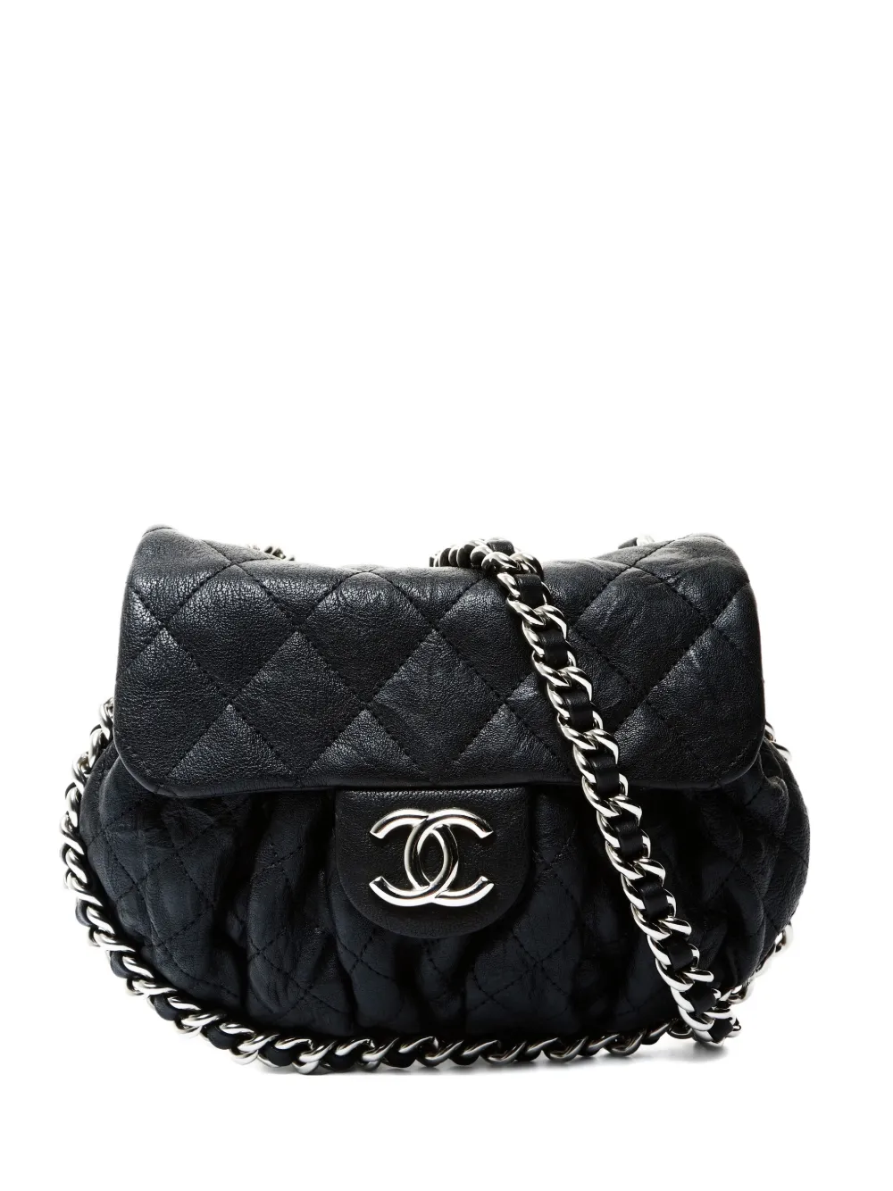 CHANEL Pre-Owned 2014 mini flap quilted chain shoulder bag - Nero