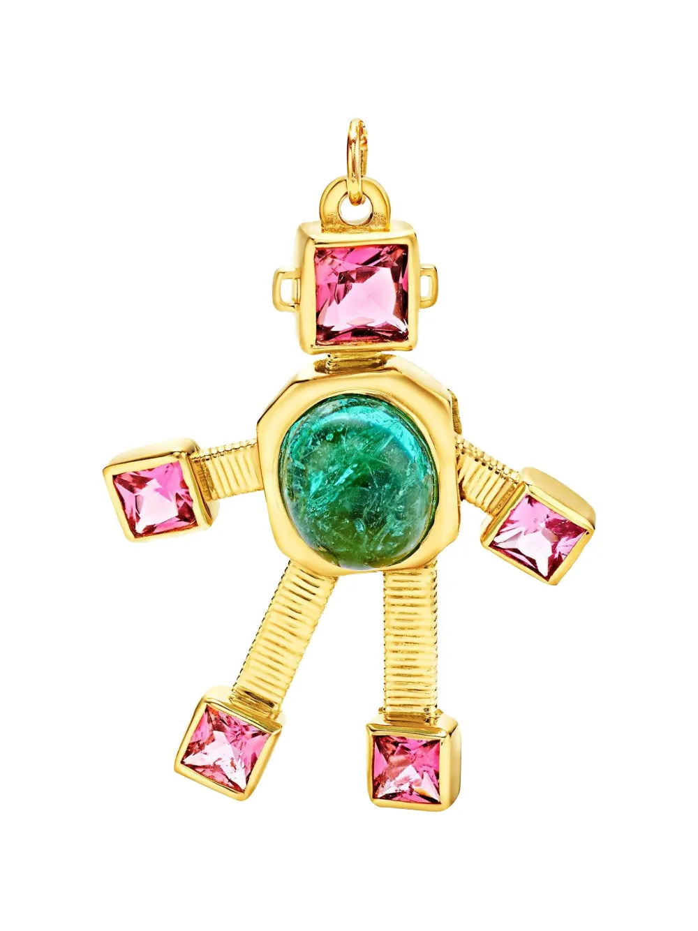 Vans paraiba tourmaline rubellite robot Pendant - Oro