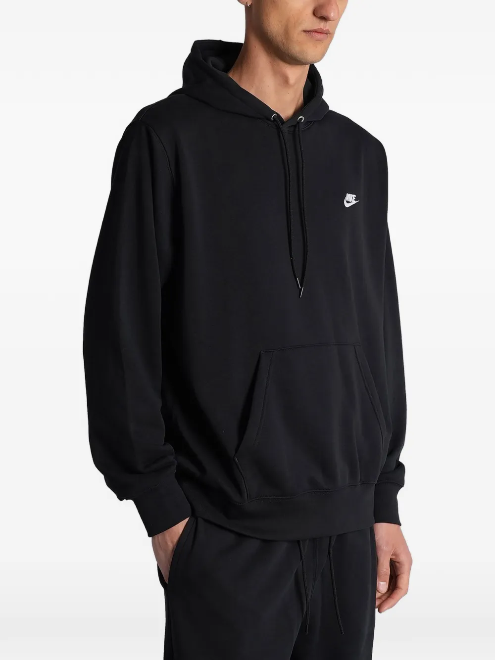 Nike Hoodie met geborduurd logo Zwart