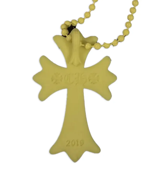 アクセサリー Chrome Hearts CH Cross Silicon Necklace Chrome Hearts Silicone Cross Necklace | Yellow | FARFETCH
