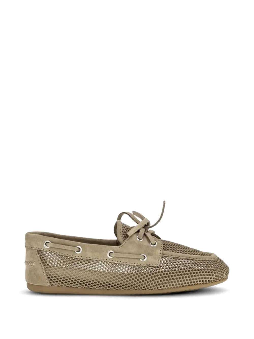 Miu Miu mesh boat shoes - Toni neutri