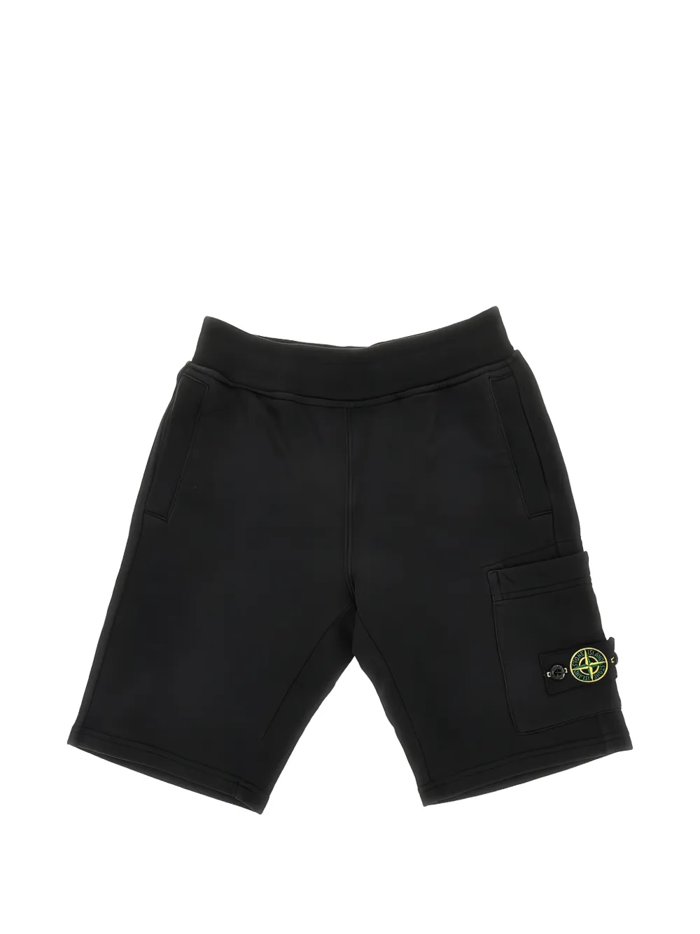 Stone Island Junior Compass-badge shorts - Nero