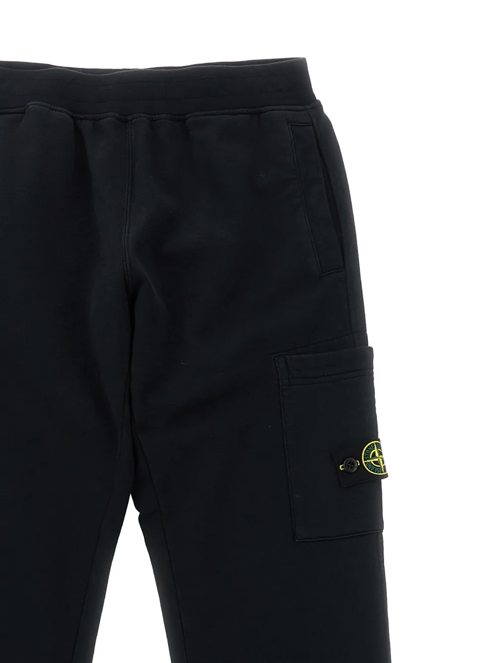 Stone Island Junior Trainingsbroek met logo Zwart