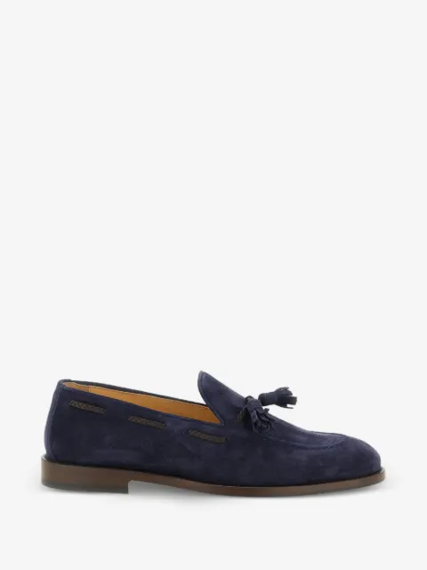 Brunello Cucinelli tassel-detail suede loafers