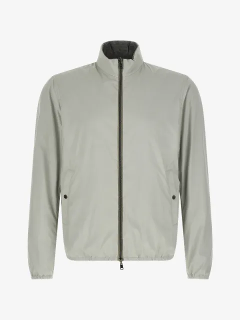 Herno reversible zip-up bomber jacket