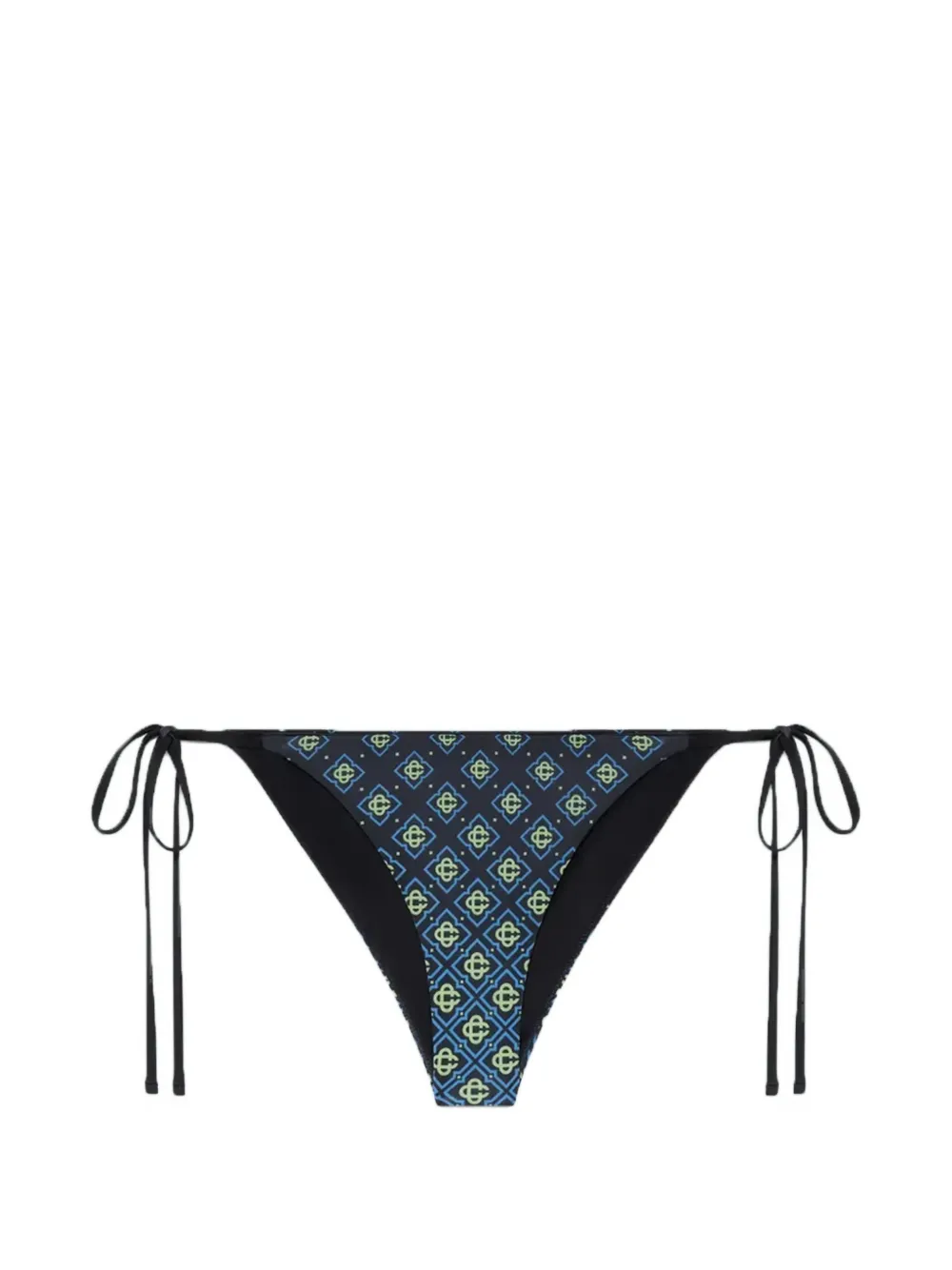 Casablanca monogram side-tie bikini bottom - Nero