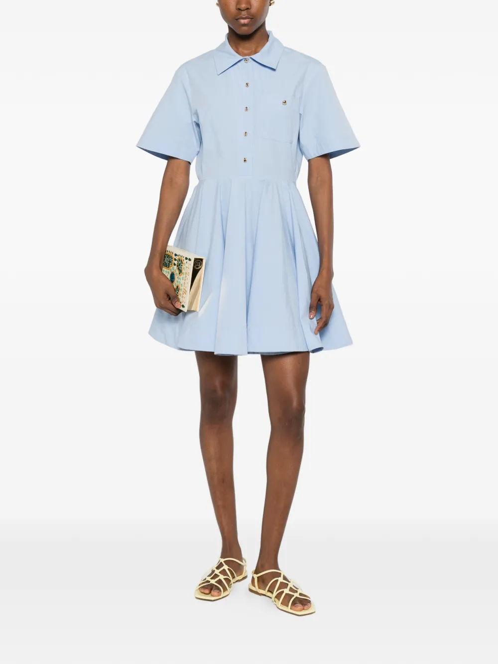 Maje Mini-jurk met korte mouwen Blauw