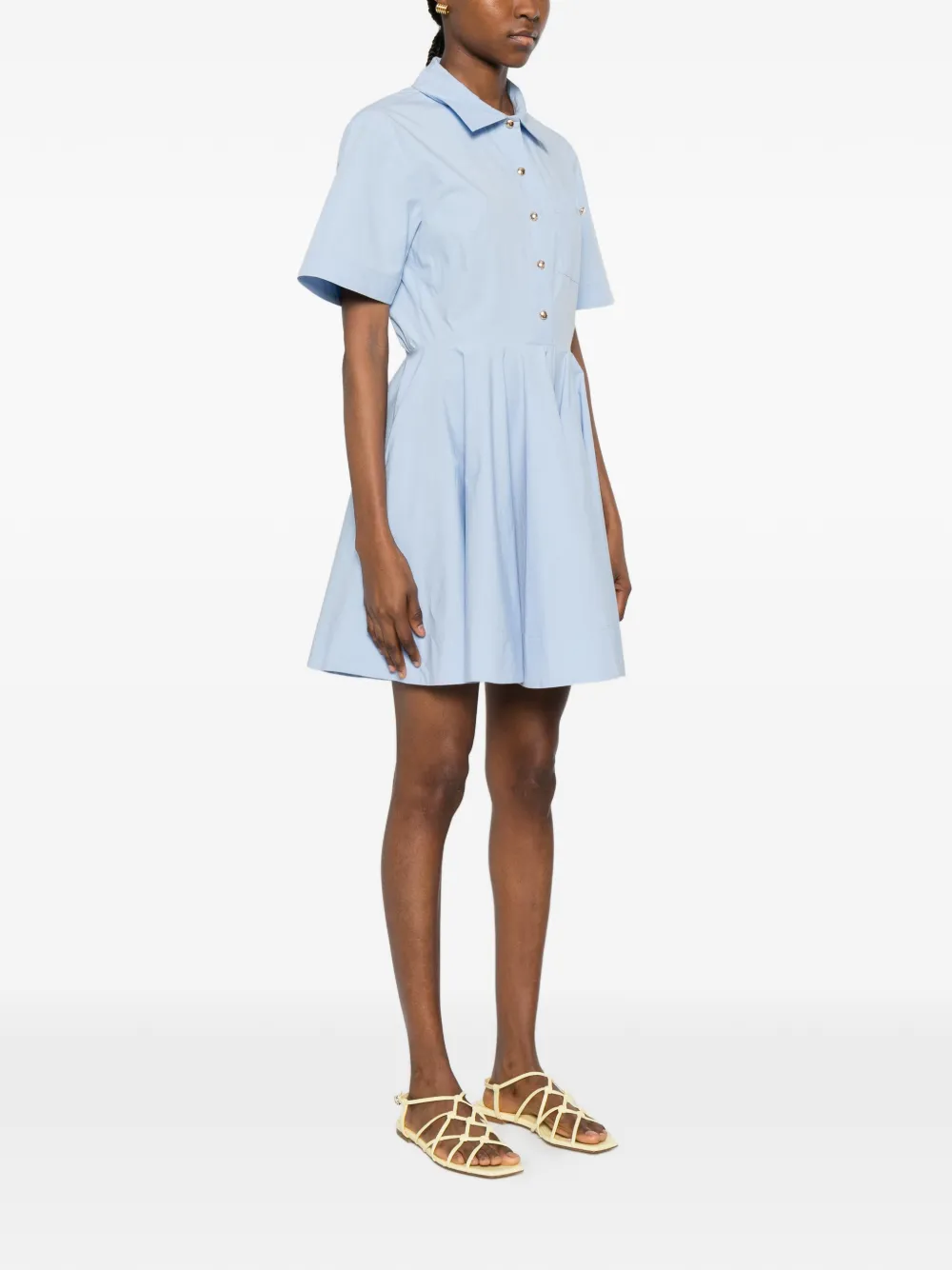 Maje Mini-jurk met korte mouwen Blauw