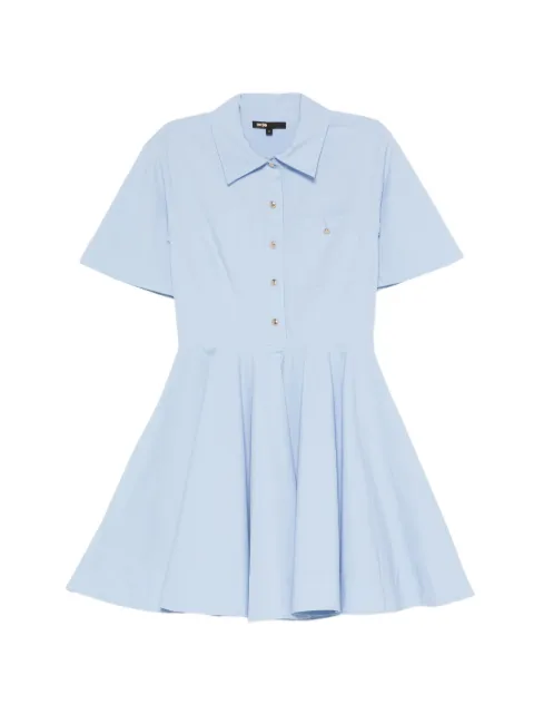 Maje pleated short-sleeve dress