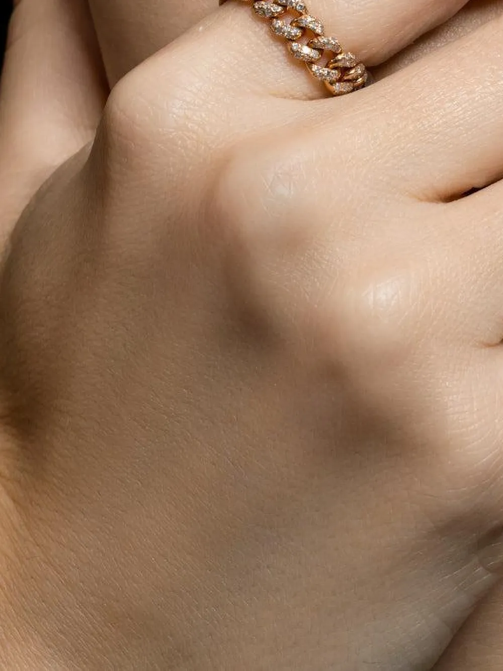 SHAY diamond link ring - Rosa