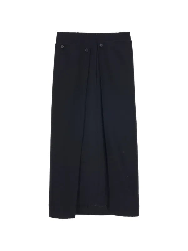 Carven Layered Midi Skirt in Black