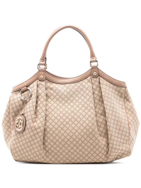 Gucci Pre-Owned 2016-2025 Large Diamante Canvas Sukey tote bag
