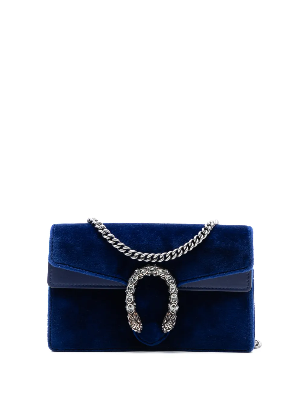 Gucci Pre-Owned 2016-2025 Mini Velvet Dionysus crossbody bag - Blue