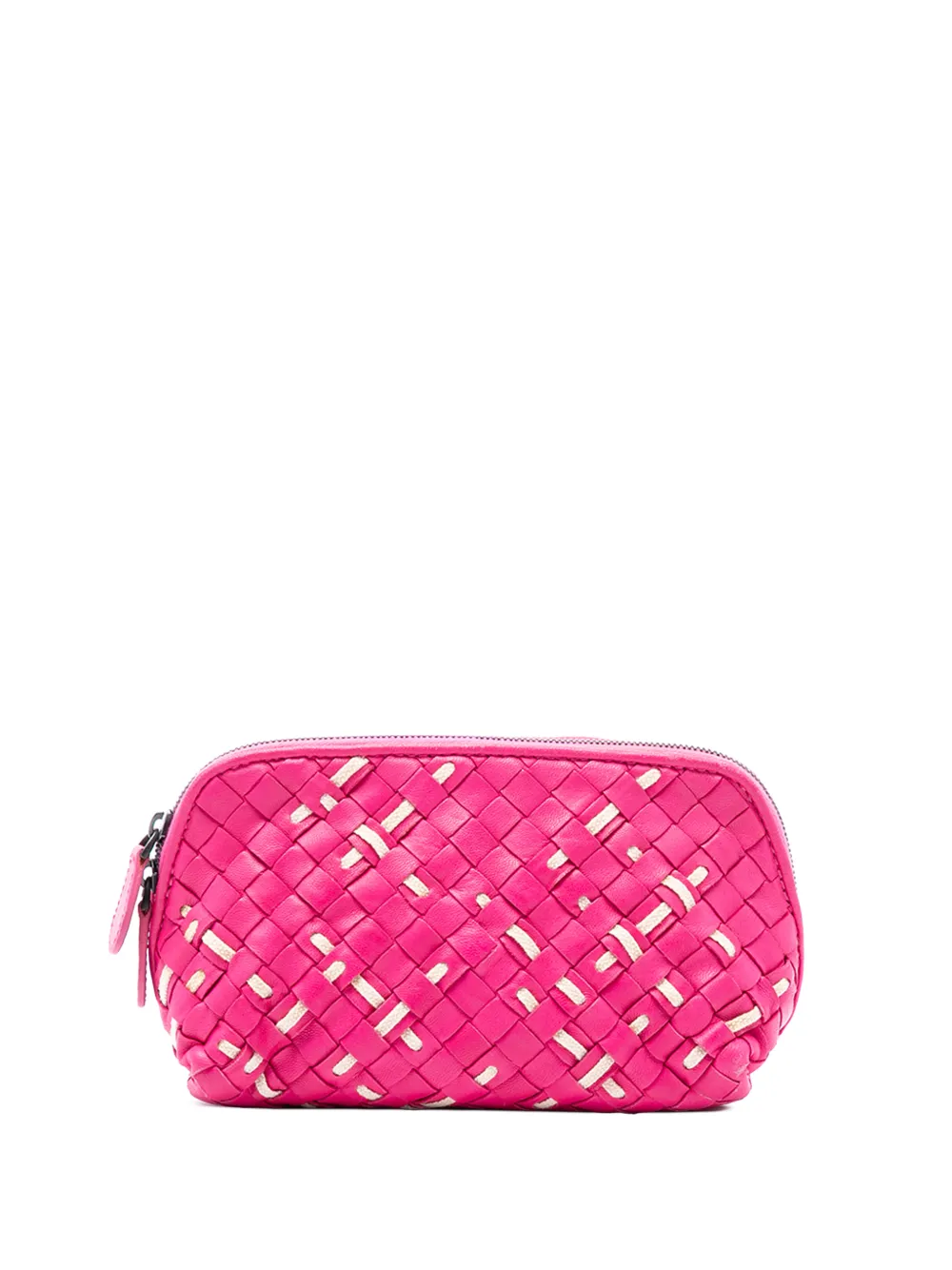 Bottega Veneta Pre-Owned Pouch Intrecciato in nappa 2012-2025 - Rosa
