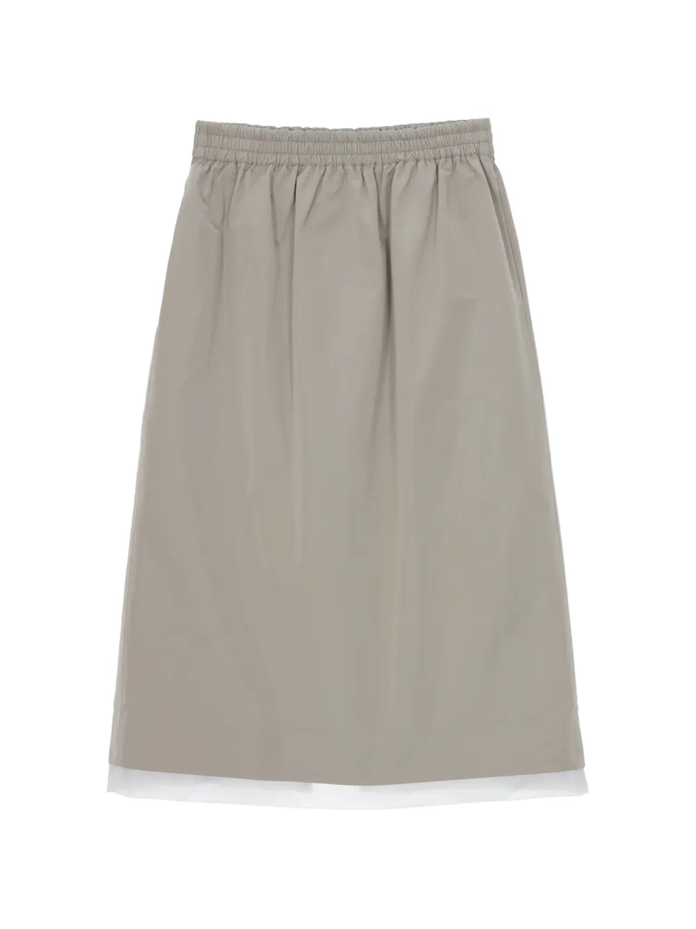 Carven Pull-on Midi Skirt In Neutral