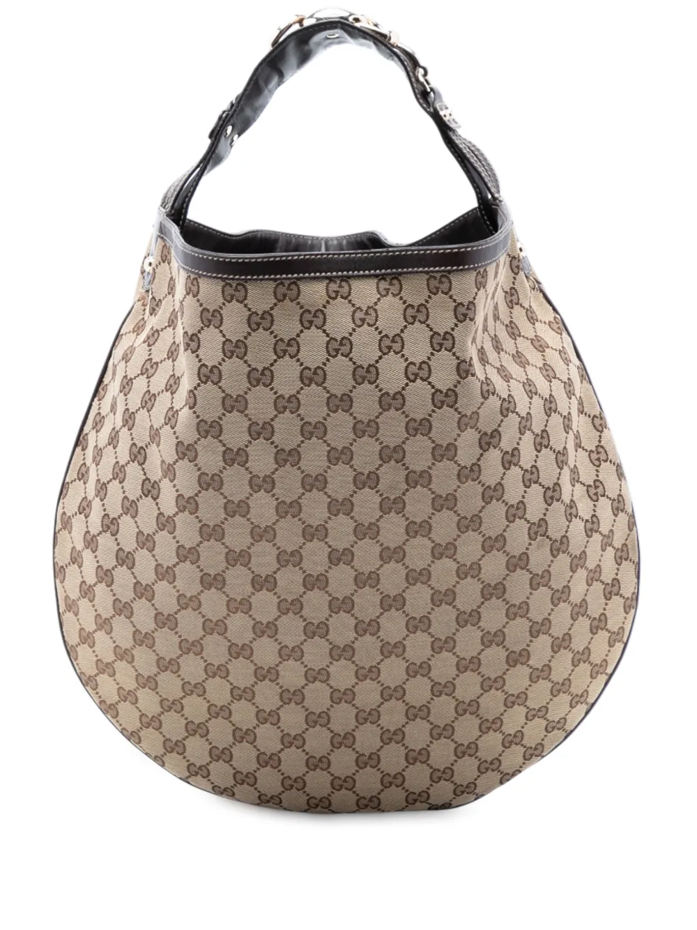 Gucci Pre-Owned Borsa passepartout Horsebit in tela GG 2000-2015 - Marrone