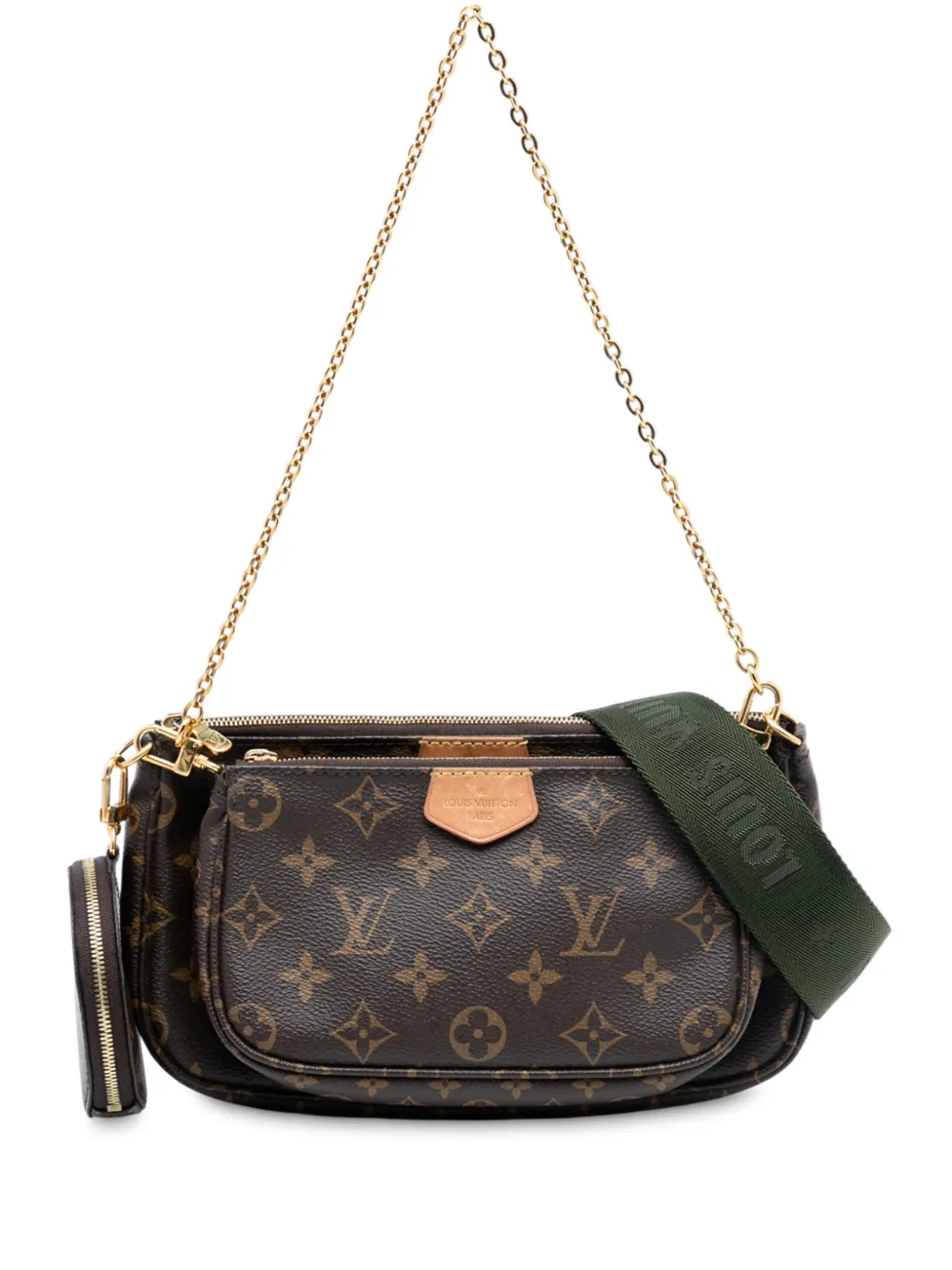 Louis Vuitton Pre-Owned Borsa a tracolla Multi Pochette Accessoires con monogramma 2020 - Marrone