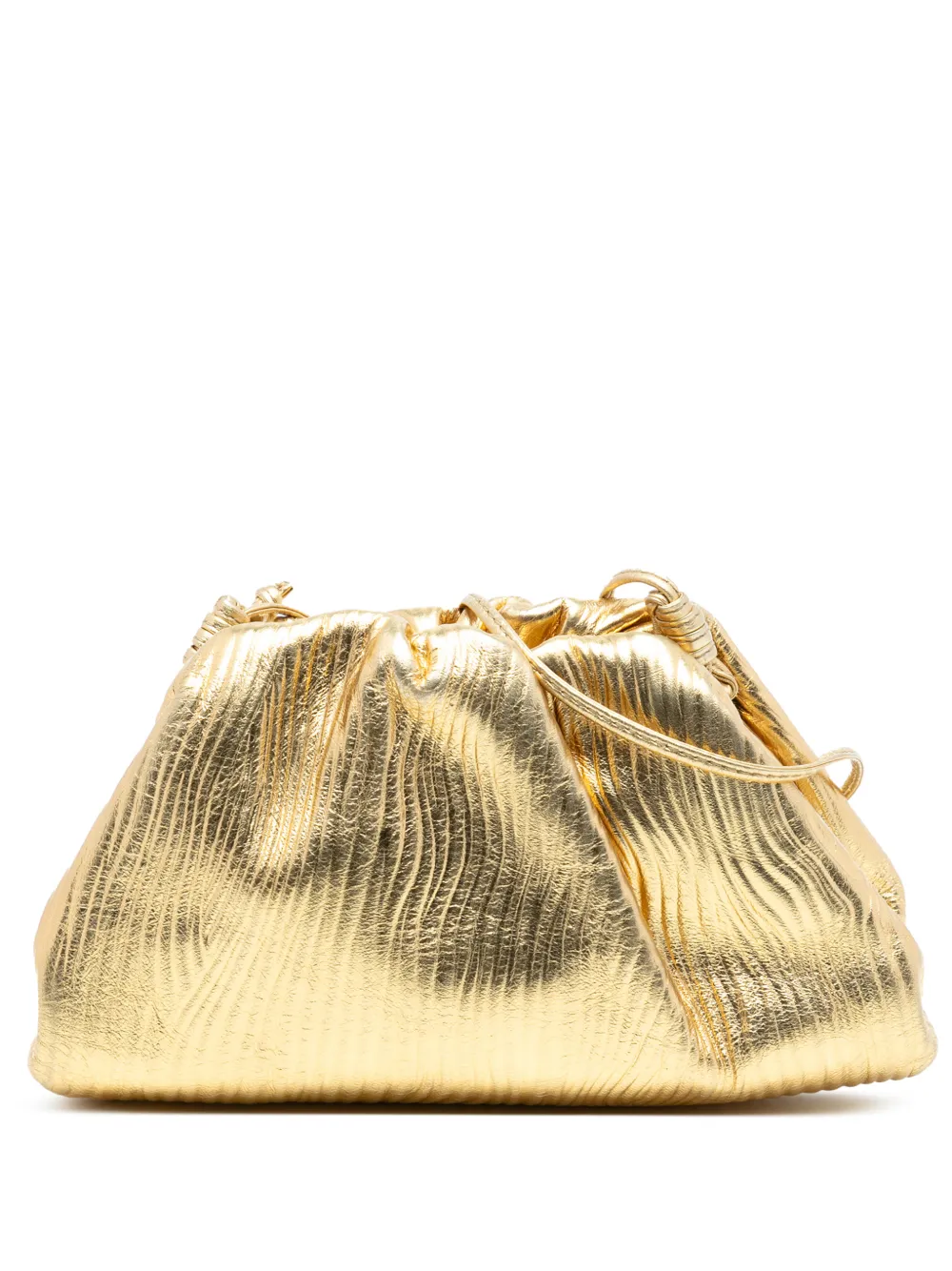 Bottega Veneta Pre-Owned Borsa a tracolla The Mini in pelle di agnello metallizzata 2012-2025 - Oro