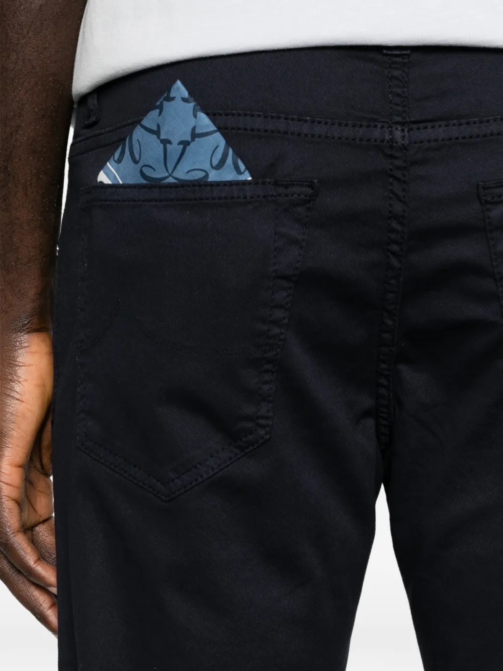 studded-detail jeans