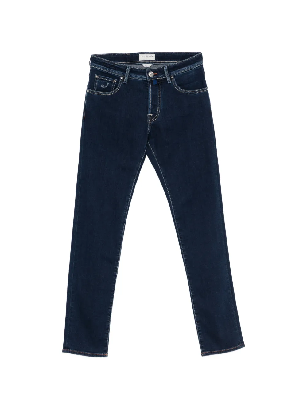 Jacob Cohën Jeans con logo ricamato - Blu