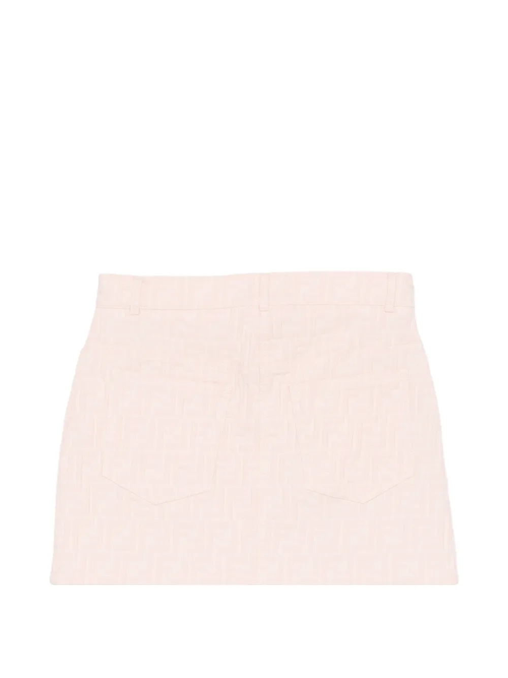 Logo-Pattern Button-Fastening Skirt