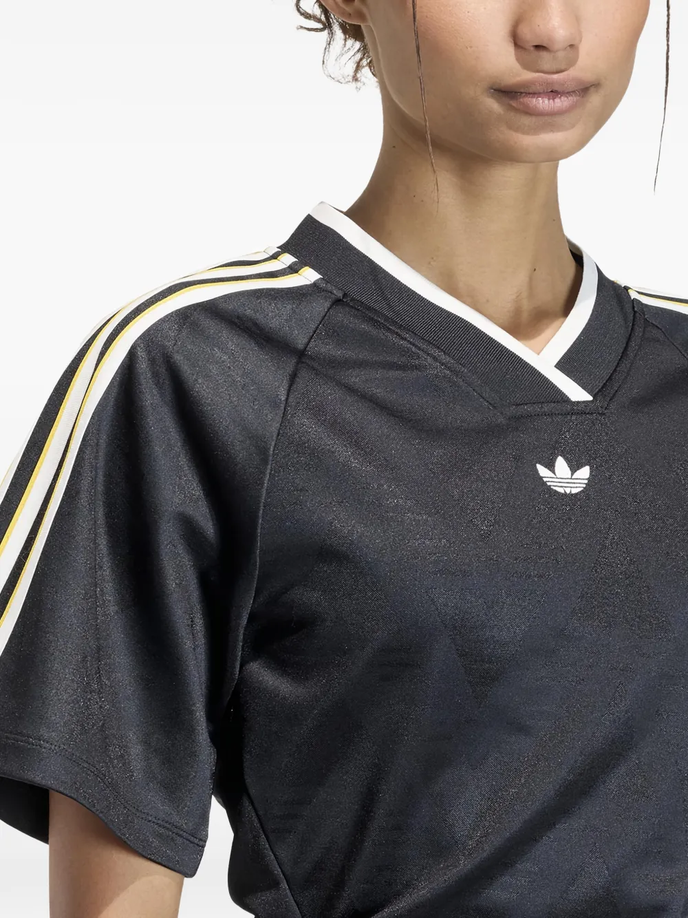 Rouched V-Neck T-Shirt