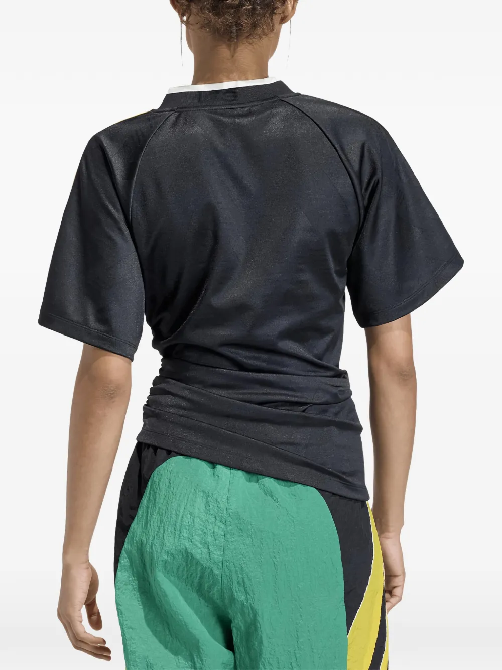 Rouched V-Neck T-Shirt
