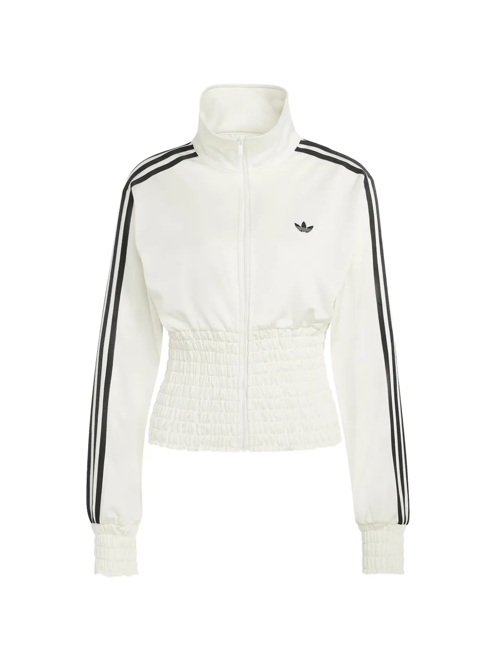 adidas Firebird stripe shirred top - Toni neutri