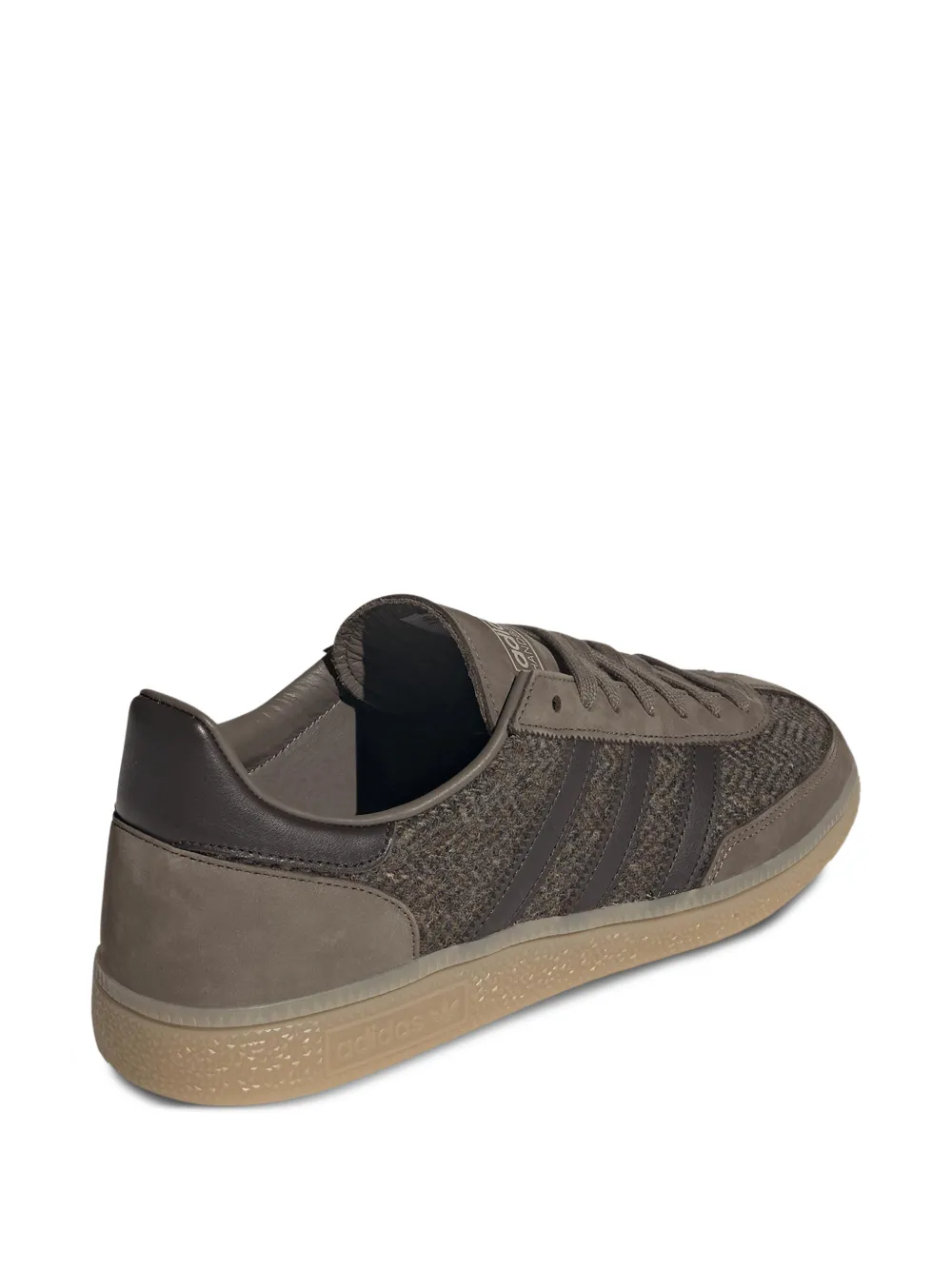 adidas Handball Spezial sneakers met drie strepen en visgraatpatroon Bruin