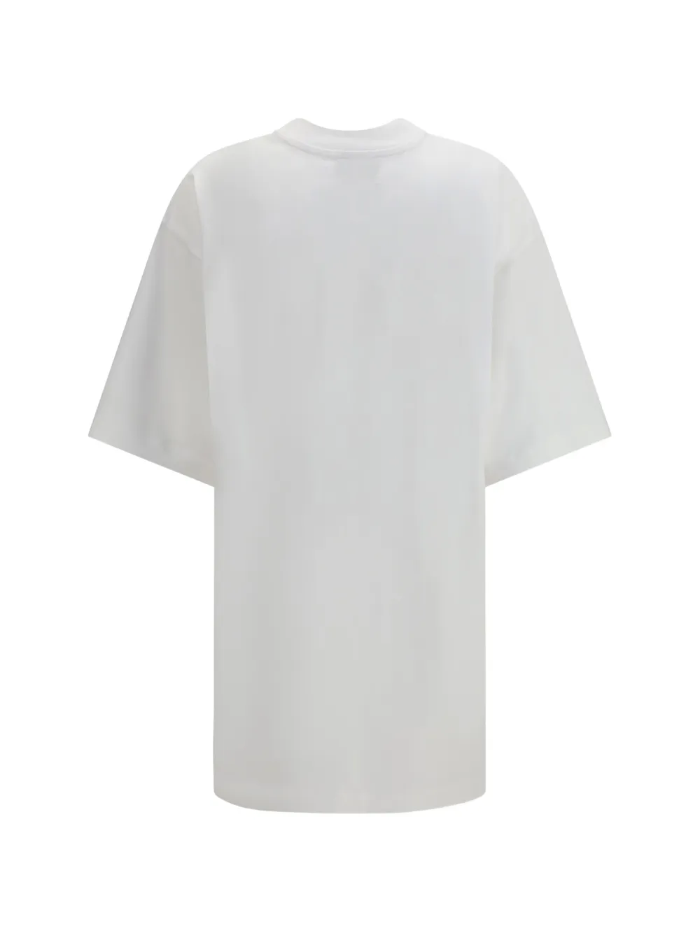 LouLou de Saison Ayaz T-shirtjurk met ronde hoge hals Wit