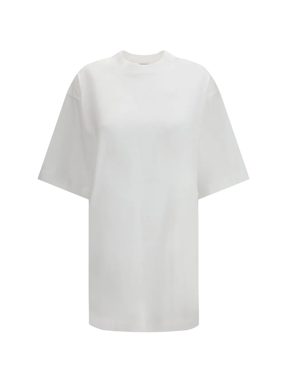 LouLou de Saison Ayaz mock-neck T-shirt Dress - Bianco